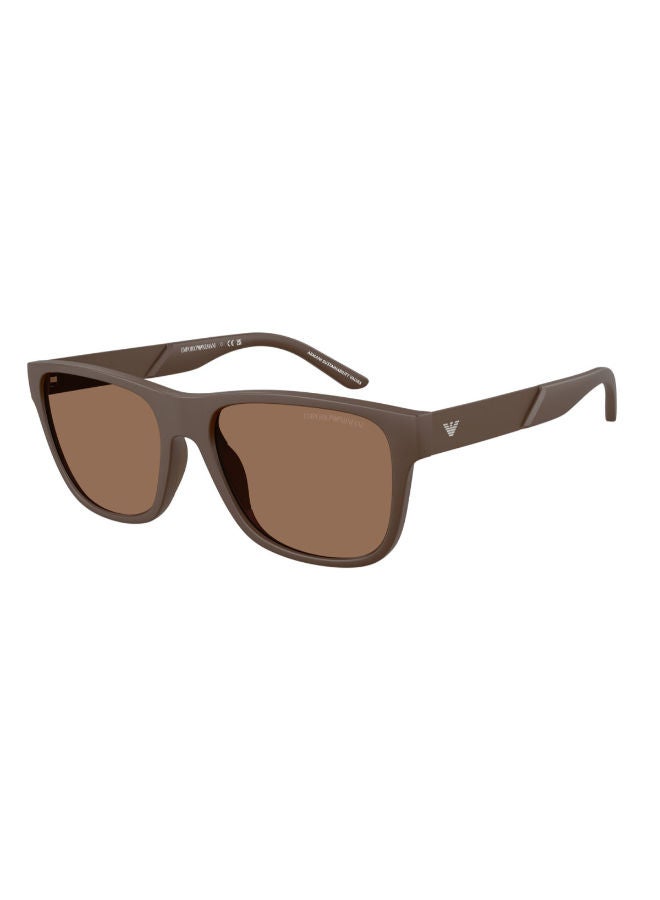 امبوريو ارماني Men Full Rim Square Sunglasses 4243, 56, 6243, 73 - Image 4
